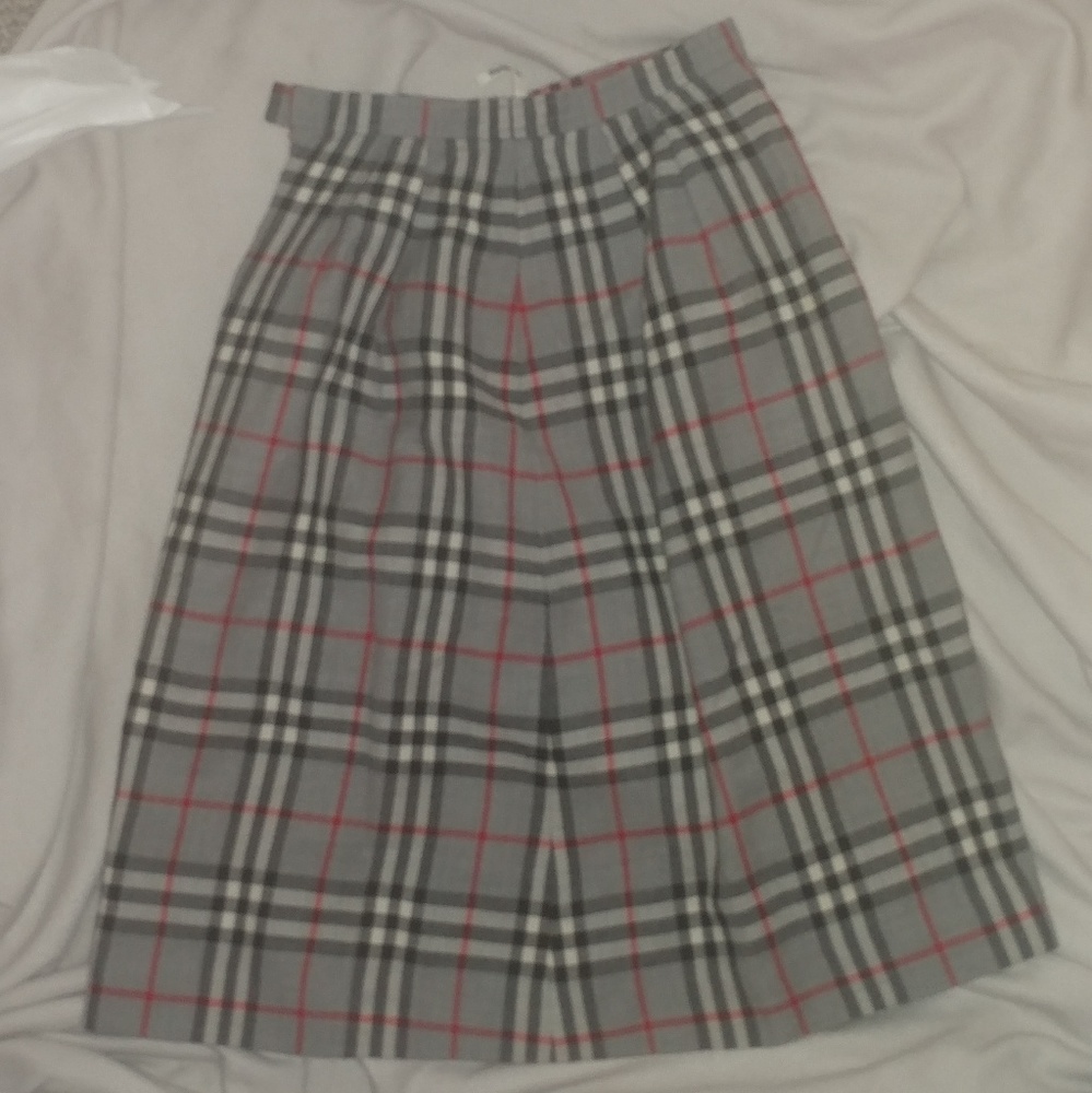 Burberry nova check gray wool skirt - Picture 2 of 6